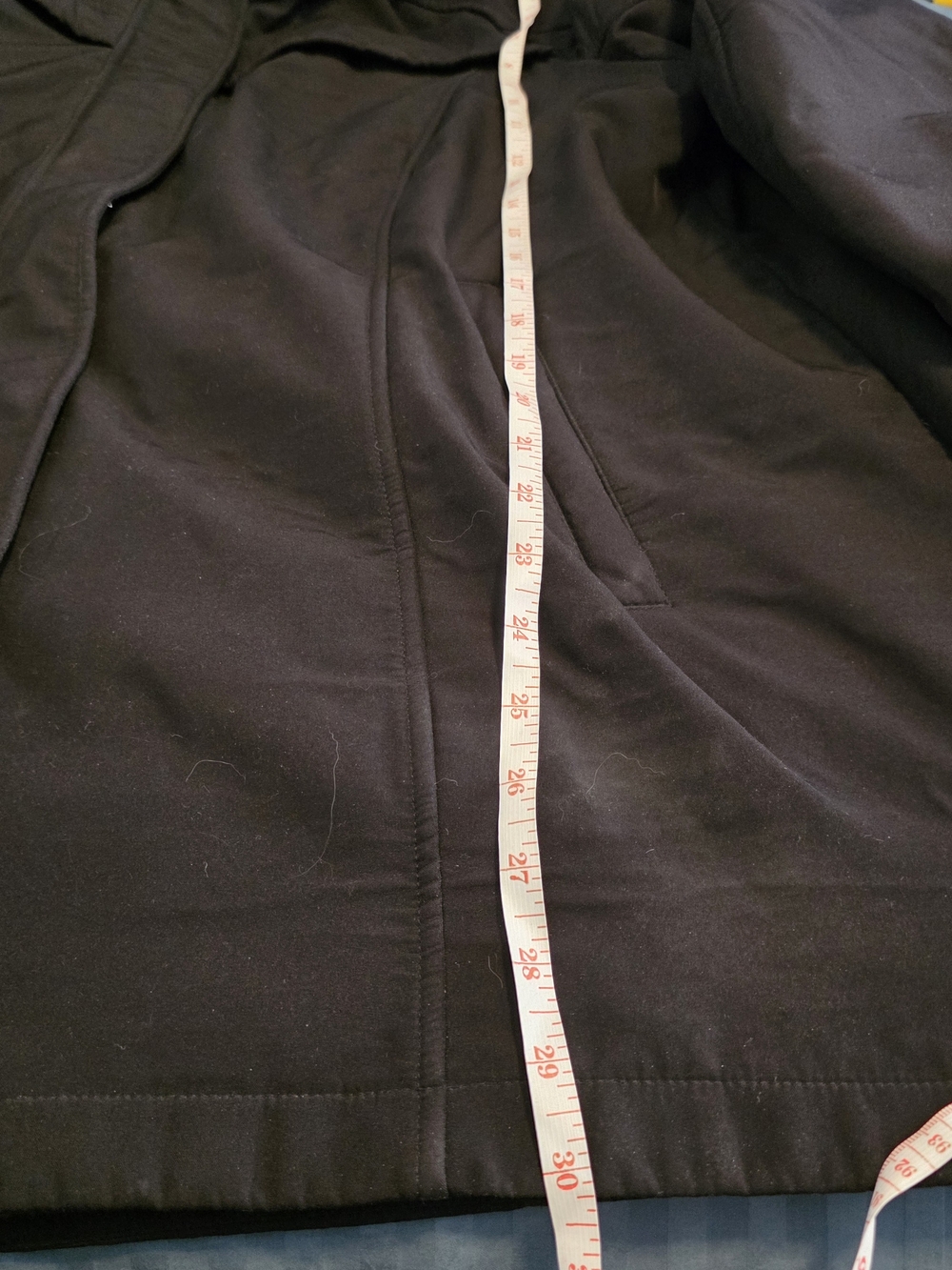 Black Women's Hooded Coat - Casual Lightweight Fall/Winter Jacket - Picture 9 of 10